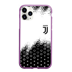 Чехол iPhone 11 Pro матовый Juventus sport steel, цвет: 3D-фиолетовый