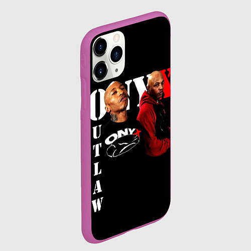 Чехол iPhone 11 Pro матовый Onyx outlaw / 3D-Фиолетовый – фото 2
