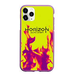 Чехол iPhone 11 Pro матовый Horizon: Zero Dawn flame, цвет: 3D-фиолетовый