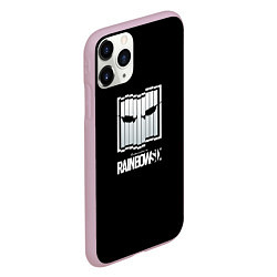 Чехол iPhone 11 Pro матовый Rainbow six stells, цвет: 3D-розовый — фото 2