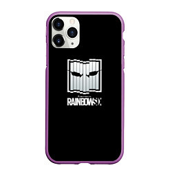 Чехол iPhone 11 Pro матовый Rainbow six stells, цвет: 3D-фиолетовый