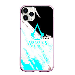 Чехол iPhone 11 Pro матовый Assassins Creed краски текстура, цвет: 3D-розовый