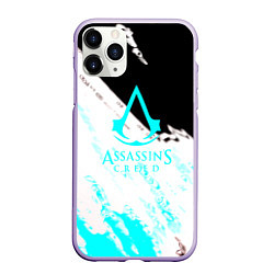 Чехол iPhone 11 Pro матовый Assassins Creed краски текстура, цвет: 3D-светло-сиреневый