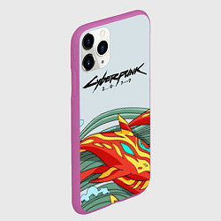 Чехол iPhone 11 Pro матовый Cyberpunk steel csgo, цвет: 3D-фиолетовый — фото 2