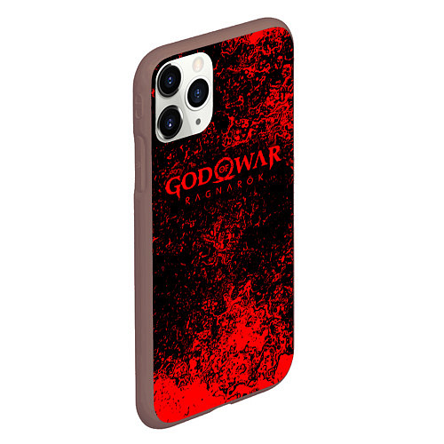 Чехол iPhone 11 Pro матовый God of war ragnar blood / 3D-Коричневый – фото 2