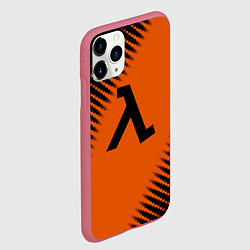 Чехол iPhone 11 Pro матовый Half life orange box, цвет: 3D-малиновый — фото 2