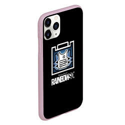 Чехол iPhone 11 Pro матовый Rainbnow six онлайн шутер, цвет: 3D-розовый — фото 2