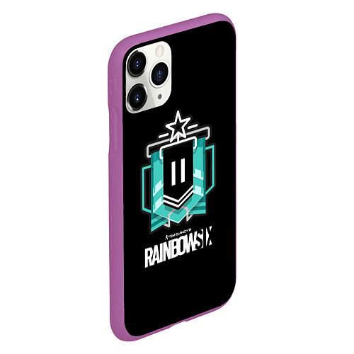 Чехол iPhone 11 Pro матовый Rainbow six ubisoft games / 3D-Фиолетовый – фото 2