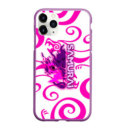 Чехол iPhone 11 Pro матовый Samurai dragon steel, цвет: 3D-фиолетовый