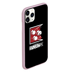 Чехол iPhone 11 Pro матовый Rainbow six game ubisoft, цвет: 3D-розовый — фото 2