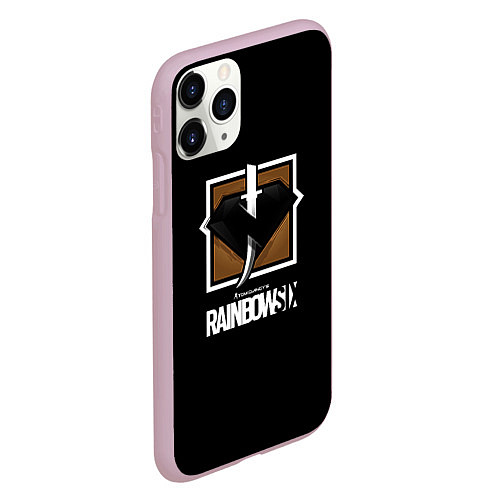 Чехол iPhone 11 Pro матовый Rainbow six game collection / 3D-Розовый – фото 2