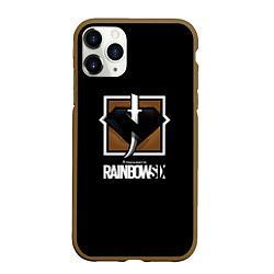 Чехол iPhone 11 Pro матовый Rainbow six game collection, цвет: 3D-коричневый