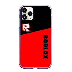 Чехол iPhone 11 Pro матовый Roblox geometry red, цвет: 3D-светло-сиреневый