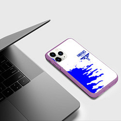 Чехол iPhone 11 Pro матовый The last of us краски цикады, цвет: 3D-фиолетовый — фото 2