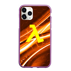 Чехол iPhone 11 Pro матовый Half life valve steel, цвет: 3D-фиолетовый