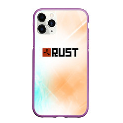 Чехол iPhone 11 Pro матовый RUST gradient, цвет: 3D-фиолетовый