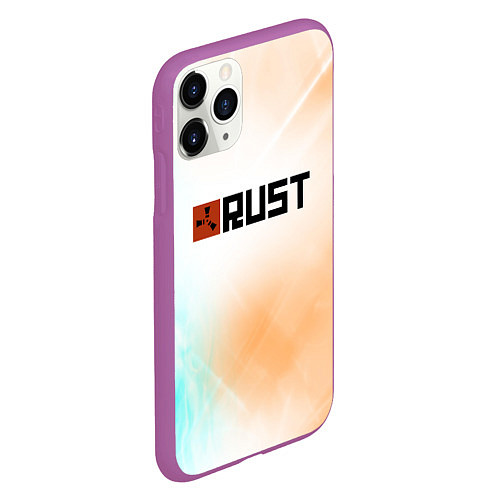 Чехол iPhone 11 Pro матовый RUST gradient / 3D-Фиолетовый – фото 2