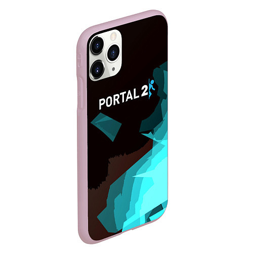 Чехол iPhone 11 Pro матовый Portal abstraction game valve / 3D-Розовый – фото 2