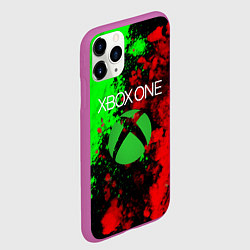 Чехол iPhone 11 Pro матовый Xbox битва красок, цвет: 3D-фиолетовый — фото 2