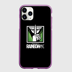Чехол iPhone 11 Pro матовый Rainbow six шутер онлайн, цвет: 3D-фиолетовый