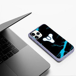 Чехол iPhone 11 Pro матовый Destiny storm, цвет: 3D-светло-сиреневый — фото 2