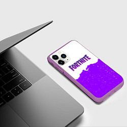 Чехол iPhone 11 Pro матовый Fortnite game epic games, цвет: 3D-фиолетовый — фото 2