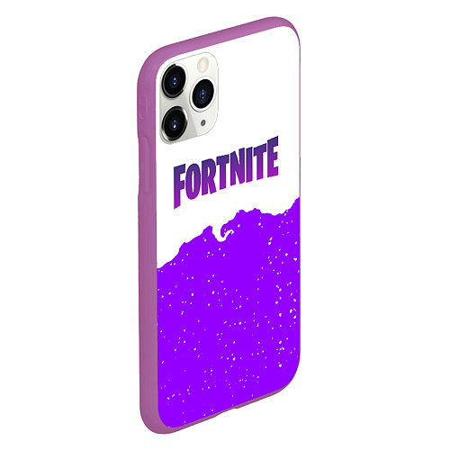 Чехол iPhone 11 Pro матовый Fortnite game epic games / 3D-Фиолетовый – фото 2