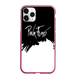 Чехол iPhone 11 Pro матовый Pink Floyd белые краски, цвет: 3D-малиновый