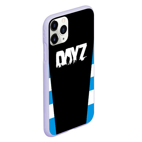 Чехол iPhone 11 Pro матовый Dayz геометрия / 3D-Светло-сиреневый – фото 2