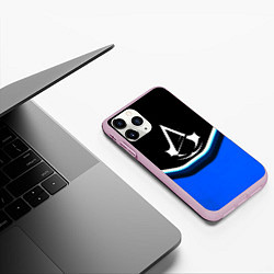 Чехол iPhone 11 Pro матовый Assassins Creed logo abstergo, цвет: 3D-розовый — фото 2