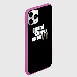 Чехол iPhone 11 Pro матовый GTA 6 game, цвет: 3D-фиолетовый — фото 2