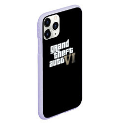 Чехол iPhone 11 Pro матовый GTA 6 game, цвет: 3D-светло-сиреневый — фото 2