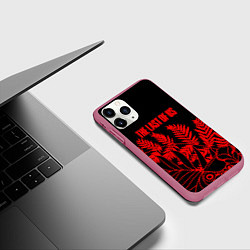 Чехол iPhone 11 Pro матовый The last of us tropic, цвет: 3D-малиновый — фото 2