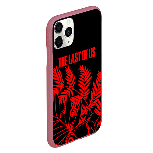 Чехол iPhone 11 Pro матовый The last of us tropic / 3D-Малиновый – фото 2