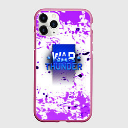 Чехол iPhone 11 Pro матовый Warthunder неоновые краски, цвет: 3D-малиновый
