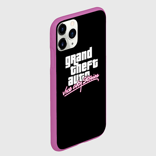 Чехол iPhone 11 Pro матовый Вайсити гейм / 3D-Фиолетовый – фото 2