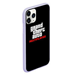 Чехол iPhone 11 Pro матовый GTA мультиплеер, цвет: 3D-светло-сиреневый — фото 2