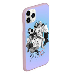 Чехол iPhone 11 Pro матовый Stray Kids family photo, цвет: 3D-розовый — фото 2