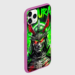 Чехол iPhone 11 Pro матовый Samurai green, цвет: 3D-фиолетовый — фото 2