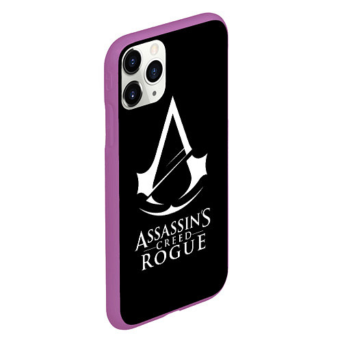 Чехол iPhone 11 Pro матовый Assassins Creed rogue / 3D-Фиолетовый – фото 2