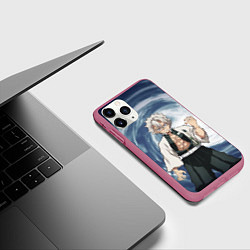 Чехол iPhone 11 Pro матовый Столп Ветра Санеми Шинадзугава, цвет: 3D-малиновый — фото 2