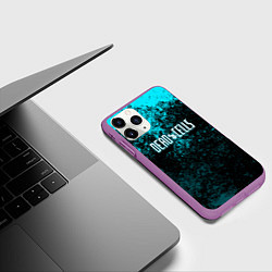 Чехол iPhone 11 Pro матовый Dead Cells game краски, цвет: 3D-фиолетовый — фото 2
