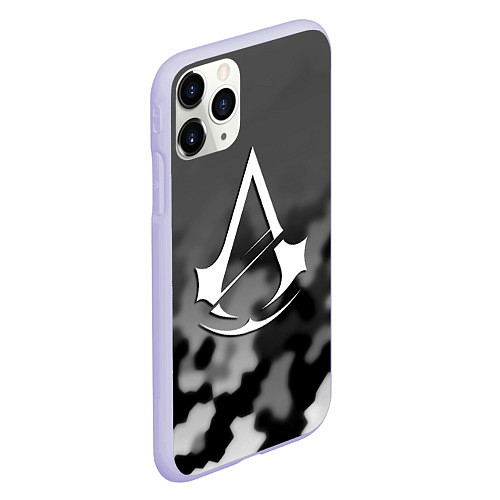 Чехол iPhone 11 Pro матовый Assassins Creed game / 3D-Светло-сиреневый – фото 2