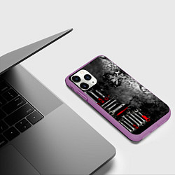 Чехол iPhone 11 Pro матовый Лучший мастер, цвет: 3D-фиолетовый — фото 2
