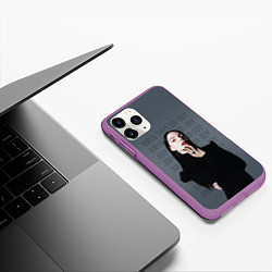 Чехол iPhone 11 Pro матовый Actress - Anya Taylor Joy, цвет: 3D-фиолетовый — фото 2