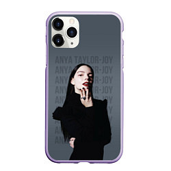 Чехол iPhone 11 Pro матовый Actress - Anya Taylor Joy, цвет: 3D-светло-сиреневый