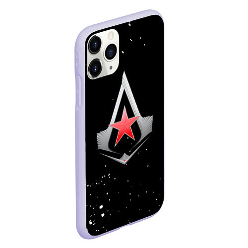 Чехол iPhone 11 Pro матовый Assassins creed russia / 3D-Светло-сиреневый – фото 2