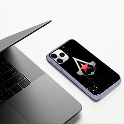 Чехол iPhone 11 Pro матовый Assassins creed russia, цвет: 3D-светло-сиреневый — фото 2