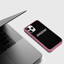 Чехол iPhone 11 Pro матовый Шизоид мем, цвет: 3D-малиновый — фото 2