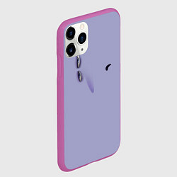 Чехол iPhone 11 Pro матовый Эмоция хандры, цвет: 3D-фиолетовый — фото 2